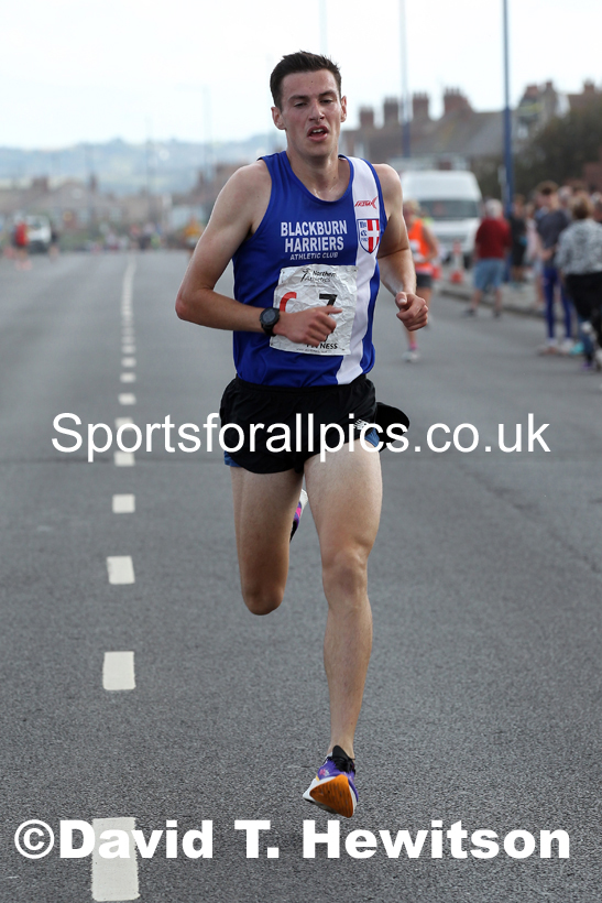 Senior mens 6 stage relay, 2021 Northern 6 and 4 Stage and Young Athletes Road Relays, Redcar. Photo: David T. Hewitson/Sports for All Pics